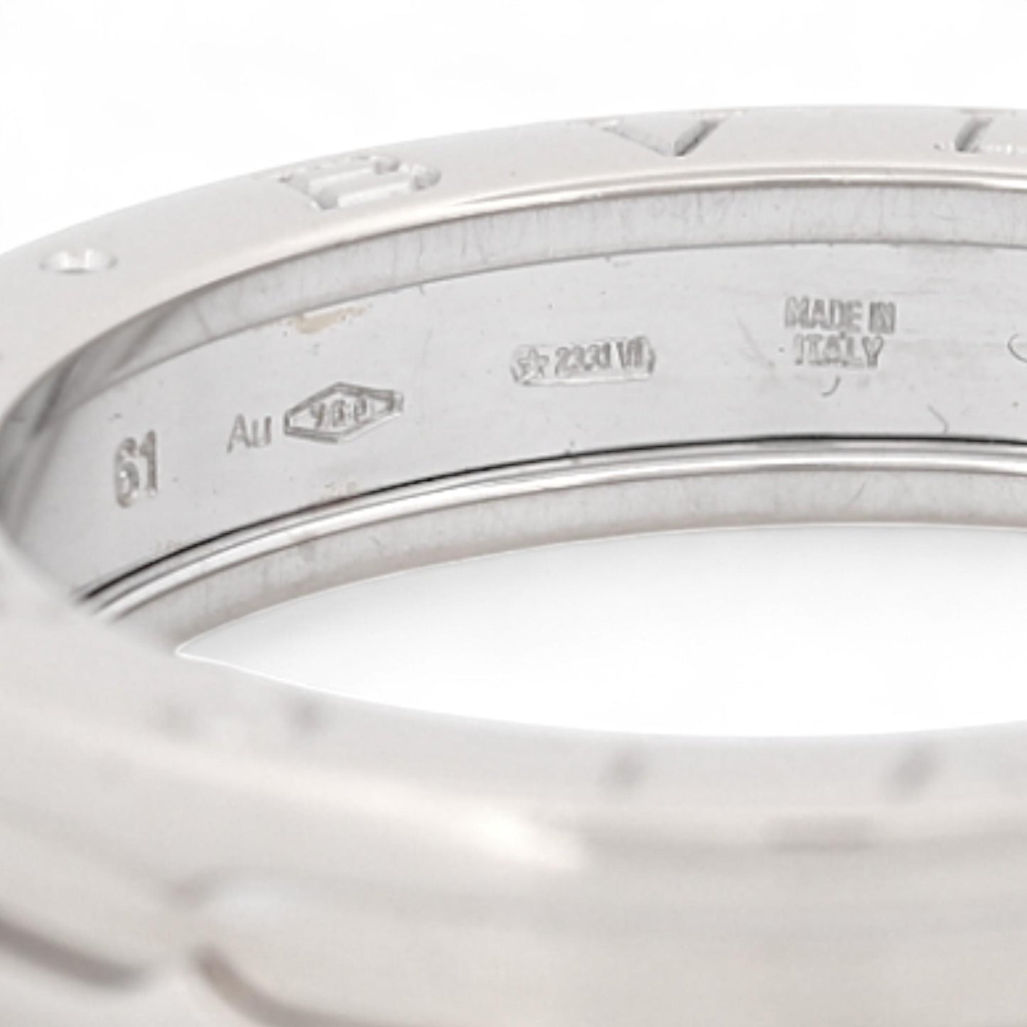 Bvlgari B.Zero1 One-Band Ring 18k White Gold Size 61