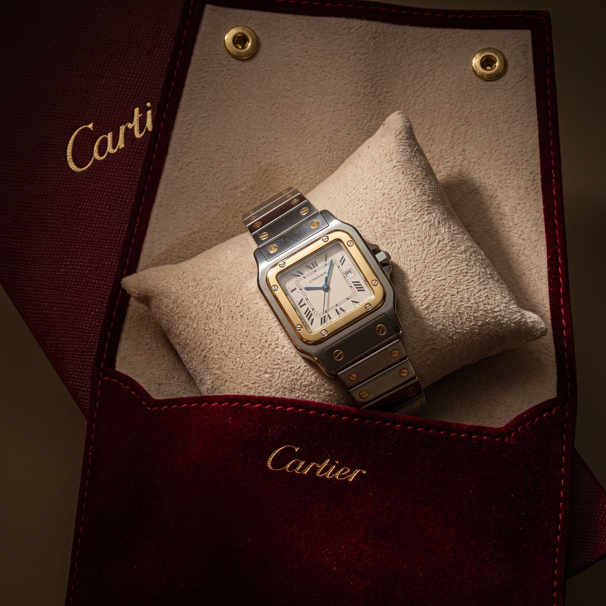 Vintage Cartier Santos Galbée — Two-Tone Automatic, Cartier Serviced