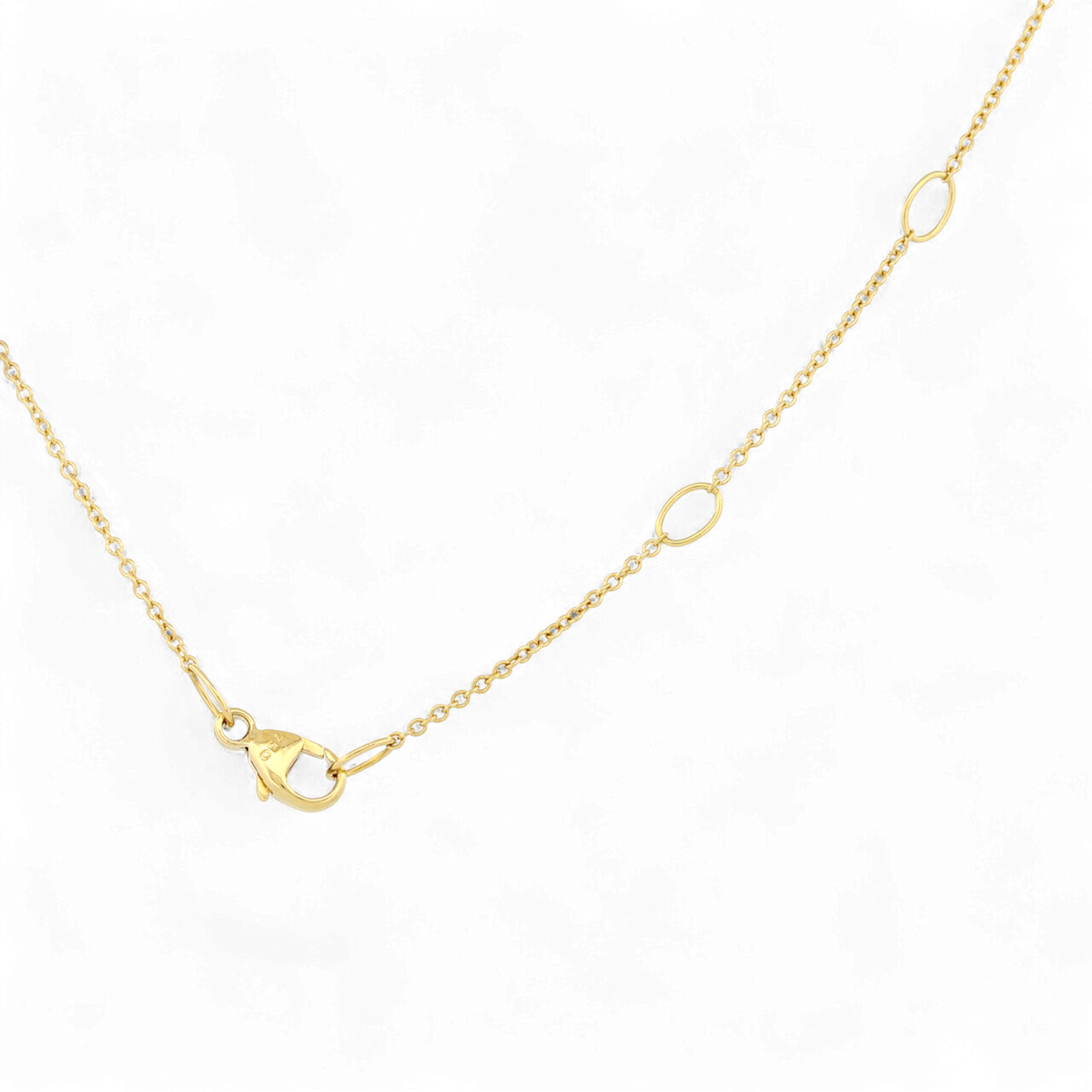 David Yurman Cable Interlocking Heart Necklace 18K Gold Diamond 18"