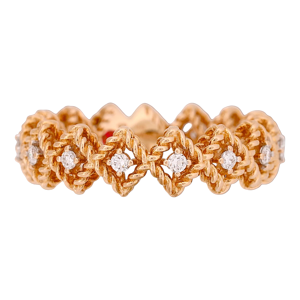 Roberto Coin Limited Edition Rose Gold Diamond Band
