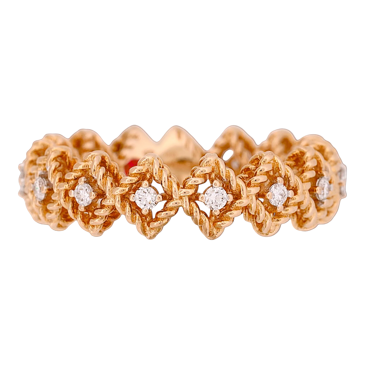 Roberto Coin Limited Edition Rose Gold Diamond Band