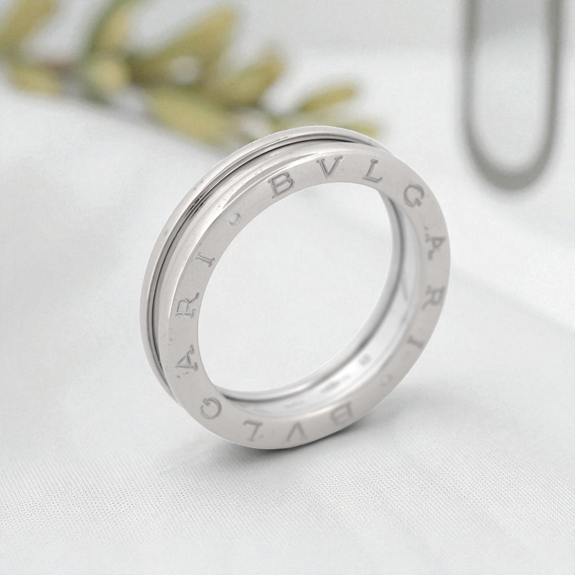 Bvlgari B.Zero1 One-Band Ring 18k White Gold Size 61