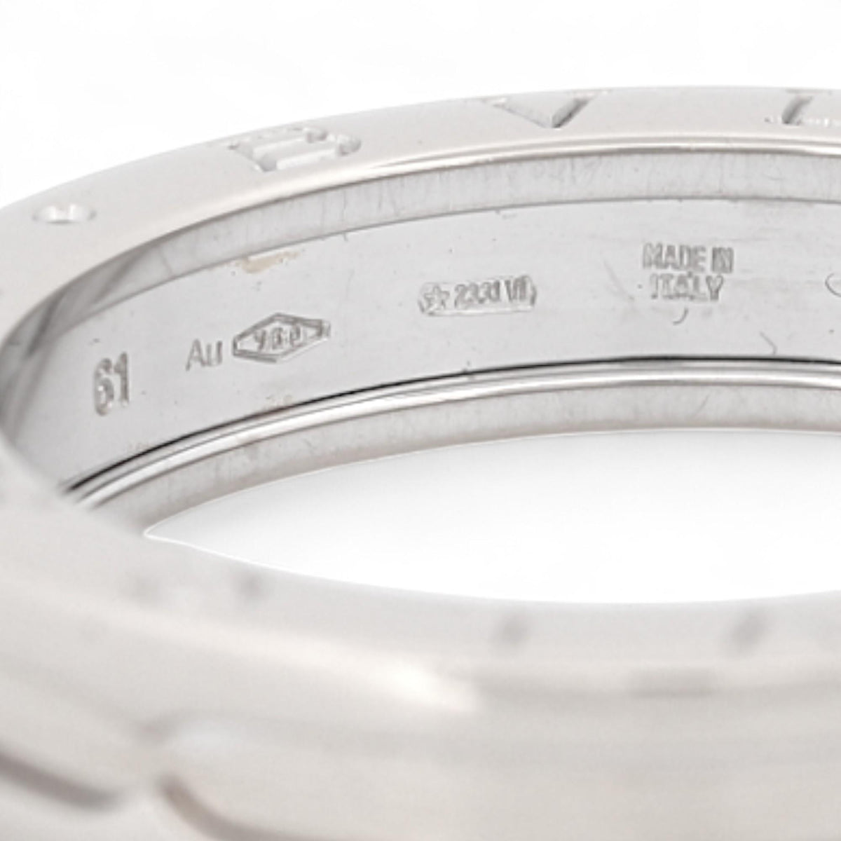 Bvlgari B.Zero1 One-Band Ring 18k White Gold Size 61
