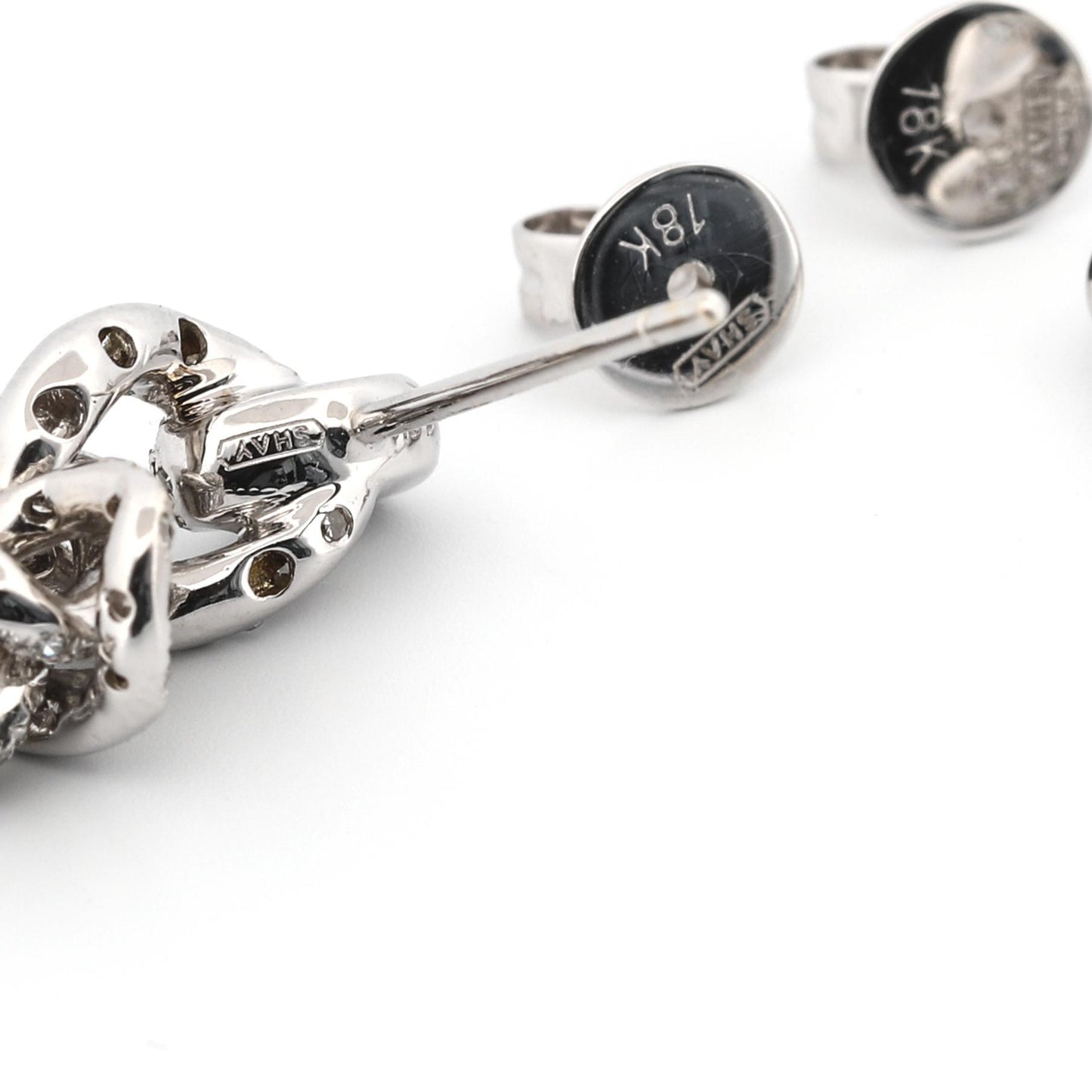 Shay 18K White Gold Curb Link Drop Diamond 2-in-1 Drop Earrings 1.00ctw