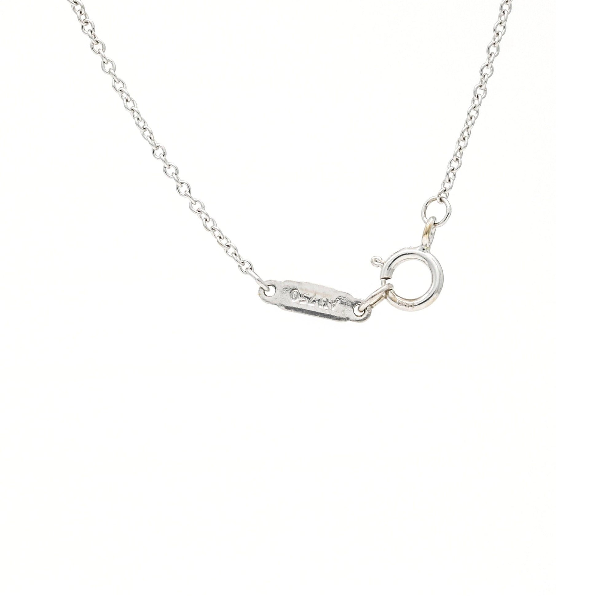 Tiffany & Co. Akoya Pearl & Diamond Necklace in 18K White Gold
